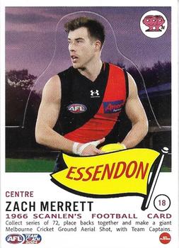 2024 AFL TeamCoach - Scanlens Die Cut #18 Zach Merrett Front